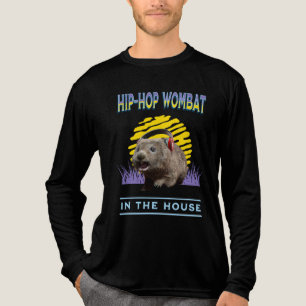 T-shirt En Tri-matière Musique Hip Hop Wombat Drôle Humour