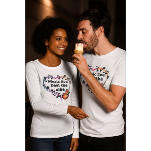 T-shirt En Tri-matière Musique Live Fee the Vibe Long Sleeve Shirt - Bell