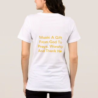 T-shirt En Tri-matière Musique Un cadeau de Dieu prie, l'adoration et le
