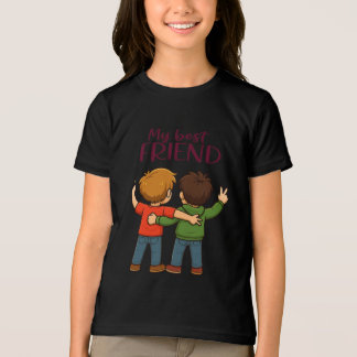 T-shirt En Tri-matière My Best Friend Cute Cartoon Design Youth Bella 