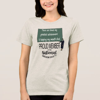 T-shirt En Tri-matière My Greatest Achievement Is Keeping My Mouth Shut S