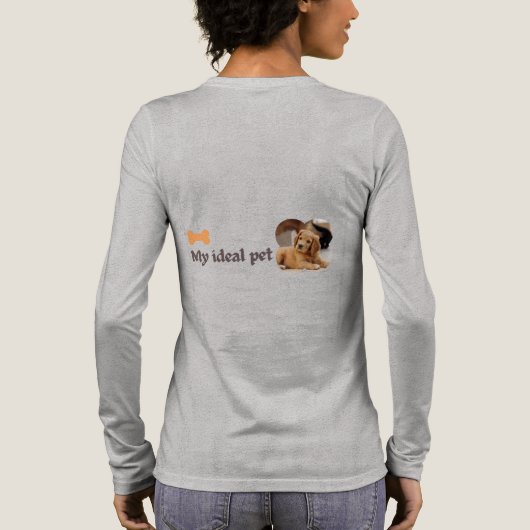 T-shirt En Tri-matière My Ideal Pet - Puppy Love Design (Verso)