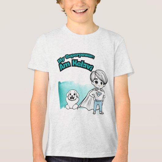 T-shirt En Tri-matière My Superpower: Am Kelavi! Kids' Tee (Recto)