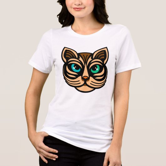 T-shirt En Tri-matière Mystic Cat Eyes Tee Art féminin (Recto)