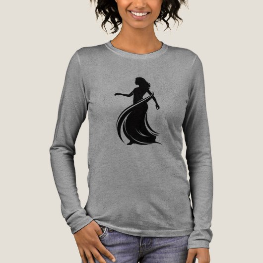 T-shirt En Tri-matière Mystic Woman in Motion – Elegant Silhouette (Recto)