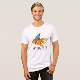 T-shirt En Tri-matière N'abandonnez jamais - Inspiration de devis motivat
