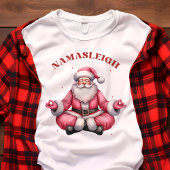 T-shirt En Tri-matière Namasleigh Funny Père Noël Yoga Christmas