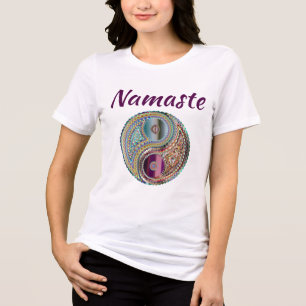 T-shirt En Tri-matière Namaste Étincelle Regard Symbole Yin-Yang aux Tons