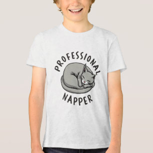 T-shirt En Tri-matière Nappeur professionnel Funny Chat
