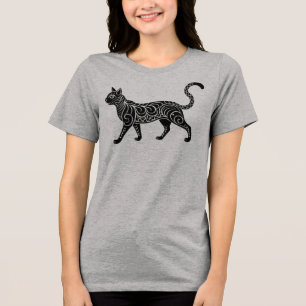 T-shirt En Tri-matière Nature Générée par l'IA Chat Vector Graphic Tee