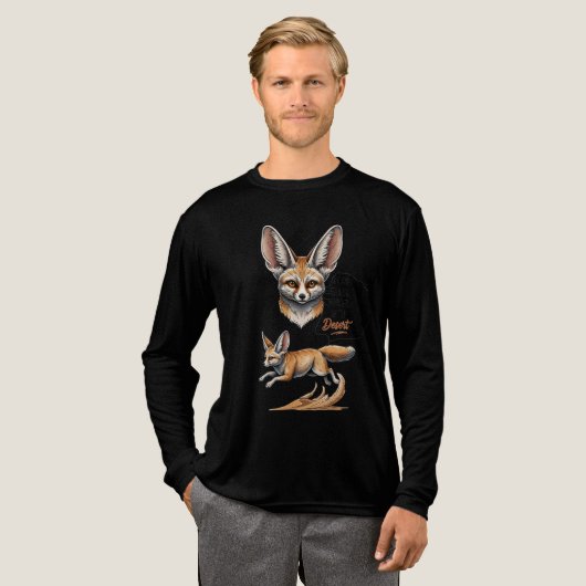 T-shirt En Tri-matière Né à Rise - Desert Fennec Fox Illustration (Recto complet)