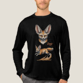 T-shirt En Tri-matière Né à Rise - Desert Fennec Fox Illustration (Recto)