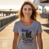 T-shirt En Tri-matière Né de nouveau Christian Jesus Butterfly Motif Insp