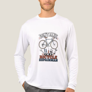 T-shirt En Tri-matière Ne Paniquez Pas Je Suis Réparateur De Vélos