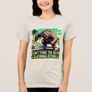 T-shirt En Tri-matière Ne pas mettre l’ours au poing - California Republi