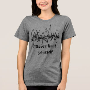 T-shirt En Tri-matière Ne vous limitez jamais   Citation motivationnelle 