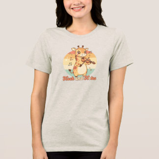 T-shirt En Tri-matière Neck and Notes