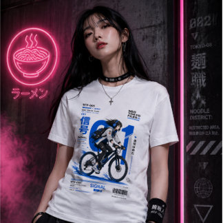 T-shirt En Tri-matière Neo Tokyo Fichiers 001 - Mode Techwear Cyberpunk A