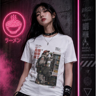 T-shirt En Tri-matière Neo Tokyo Files 004 -Anime Cyberpunk Techwear