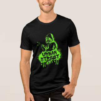 T-shirt En Tri-matière Neon Green Urban Street Art Graffiti Graphic 