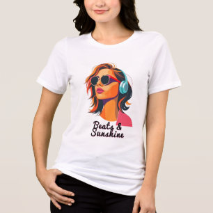 T-shirt En Tri-matière Neon Soundwave : Vibes d'été électriques