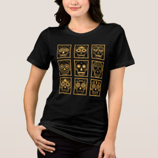 T-shirt En Tri-matière Neuf crânes de sucre Día De Los Muertos