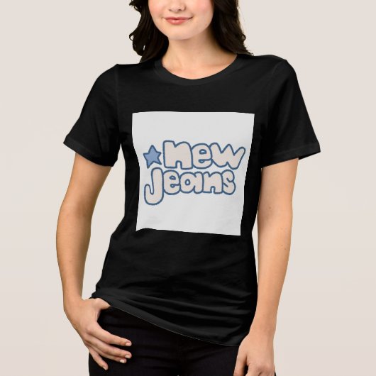 T-shirt En Tri-matière New Era Jeans déclaration Tee" (Recto)