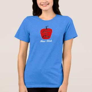 T-shirt En Tri-matière New I Love Cette ville en bleu