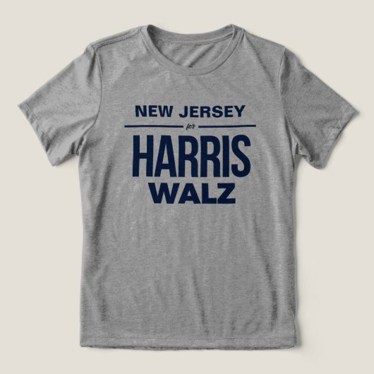 T-shirt En Tri-matière New Jersey pour Harris Walz (Design Recto)