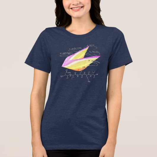 T-shirt En Tri-matière NIKKI peptide, AUC theme, custom text, dark (Recto)