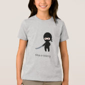 T-shirt En Tri-matière Ninja minuscule en colère (Recto)