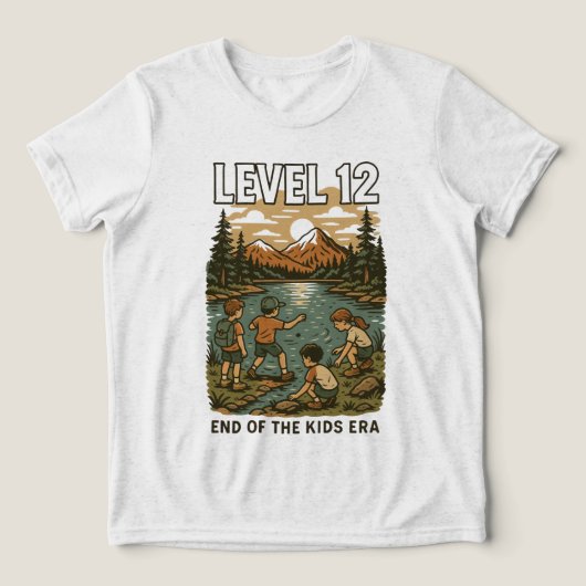 T-shirt En Tri-matière NIVEAU 12 Fin de l'ère des enfants - 12e anniversa (Design Recto)