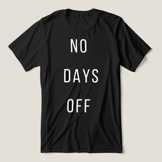 T-shirt En Tri-matière No Days OffT-Shirt (Design Recto)