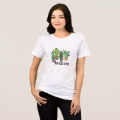 T-shirt En Tri-matière no serré chemise drôle cactus épine/colonne vertéb (Recto plein)