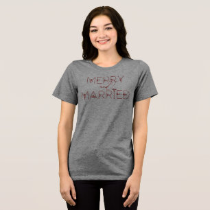 T-shirt En Tri-matière Noce de Noël Nouvellement Mariés Date d'établissem