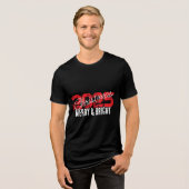 T-shirt En Tri-matière Noël 2025 Joyeux et lumineux (Recto plein)