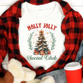 T-shirt En Tri-matière Noël du club social Holly Jolly