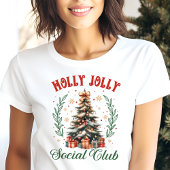 T-shirt En Tri-matière Noël du club social Holly Jolly