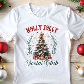 T-shirt En Tri-matière Noël du club social Holly Jolly