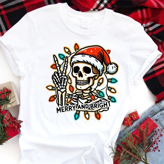 T-shirt En Tri-matière Noël Fille Skeleton Fun Holiday