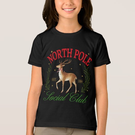 T-shirt En Tri-matière Noël Pôle Nord Social Club Reindeer (Recto)