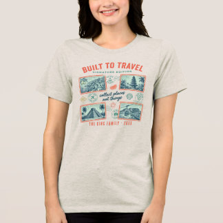 T-shirt En Tri-matière Nom de famille personnalisé pour les vacances