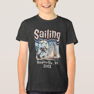 T-shirt En Tri-matière Nom de l'emplacement de l'utilisateur de voile per