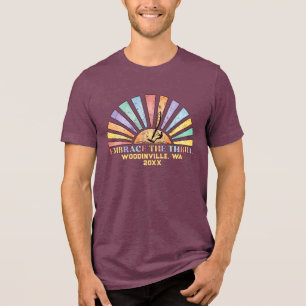 T-shirt En Tri-matière Nom de l'emplacement du surfeur de planche à voile