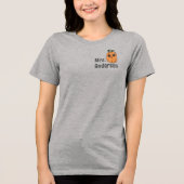 T-shirt En Tri-matière Nom de l'enseignant Citrouille simple Pocket Impri (Recto)