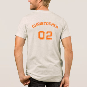 T-shirt En Tri-matière Nom du lecteur souple Premium personnalisé Numéro 