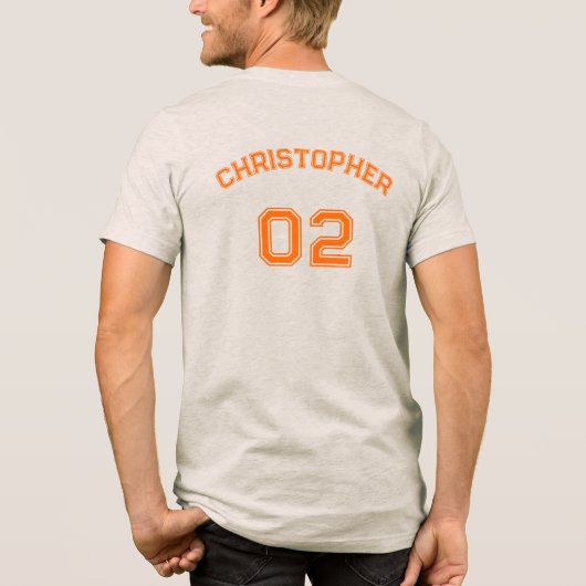T-shirt En Tri-matière Nom du lecteur souple Premium personnalisé Numéro (Verso)