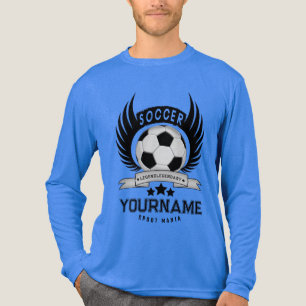 T-shirt En Tri-matière Nom et numéro de football pour adolescents Cadea