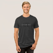 T-shirt En Tri-matière Nom monographique moderne gris foncé (ou autre tex (Recto plein)
