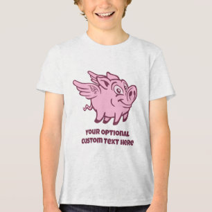 T-shirt En Tri-matière Nom personnalisé & Chiffres volants texte